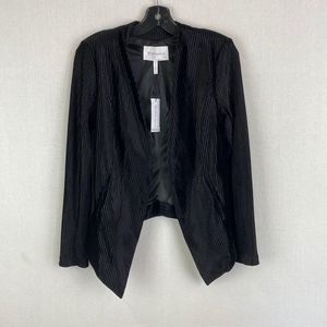 BCBGENERATION Striped Velvet Blazer NWT